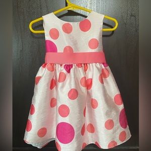 2T party dress for girls in fun polka dot